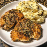 Savory Herb Crusted Chicken Thighs with Garlic Mashed Potatoes — restaurant-quality recipe photo
