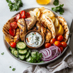 How to make Savory Mediterranean Chicken Pita Platter — key cooking step