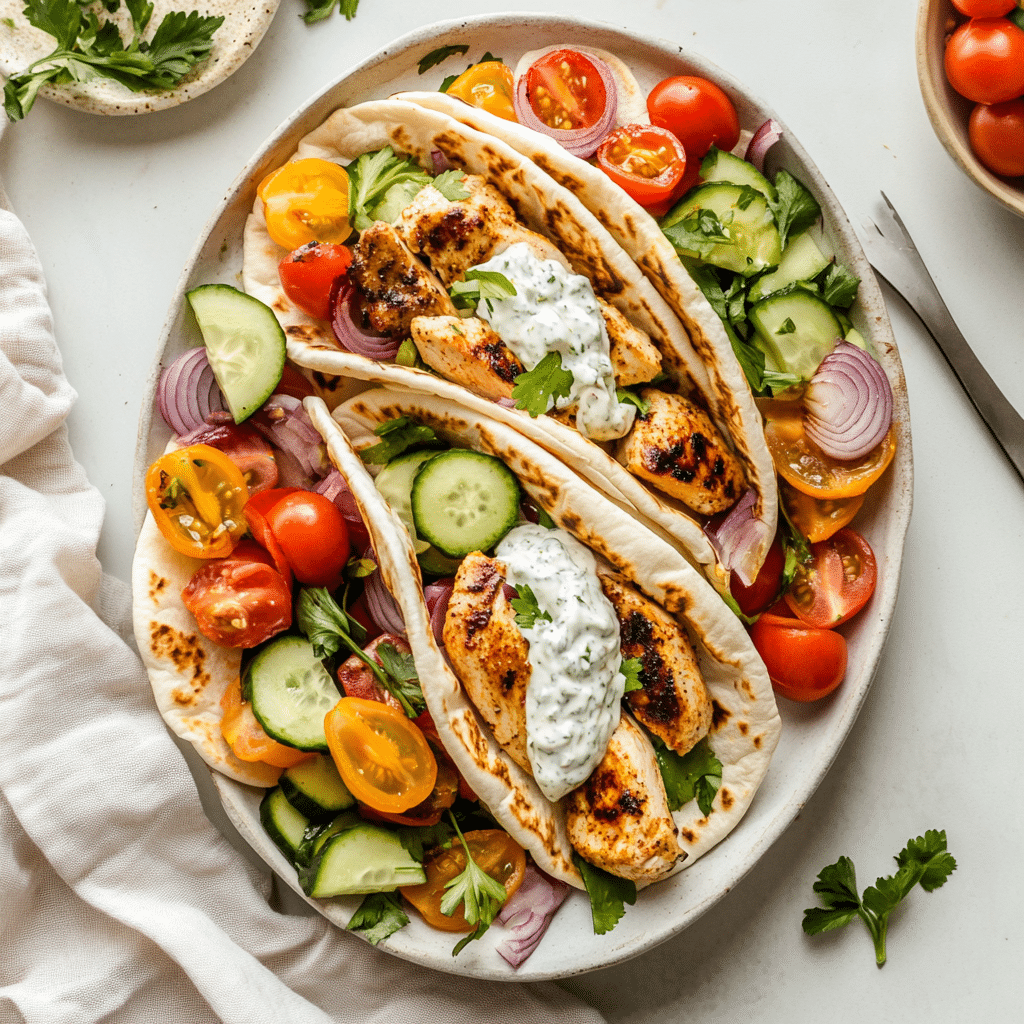 Savory Mediterranean Chicken Pita Platter — restaurant-quality recipe photo