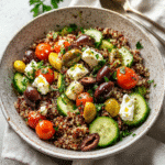 How to make Savory Mediterranean Quinoa Bowl — key cooking step