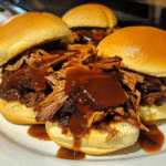How to make Smoky BBQ Beef Brisket Sliders — key cooking step