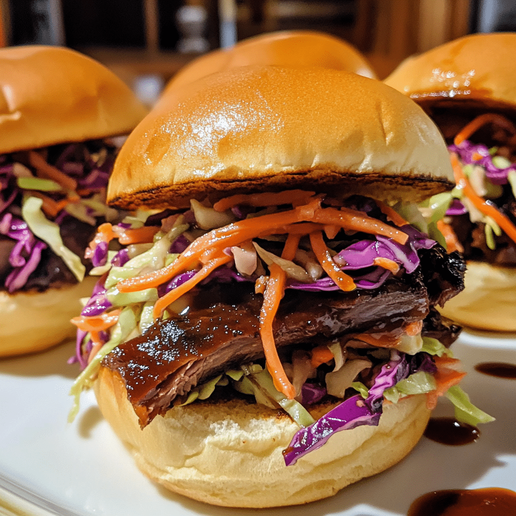 Smoky BBQ Brisket Sliders with Crunchy Slaw — restaurant-quality recipe photo