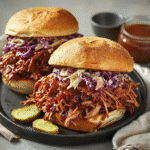 How to make Smoky BBQ Pulled Pork Sandwiches — key cooking step