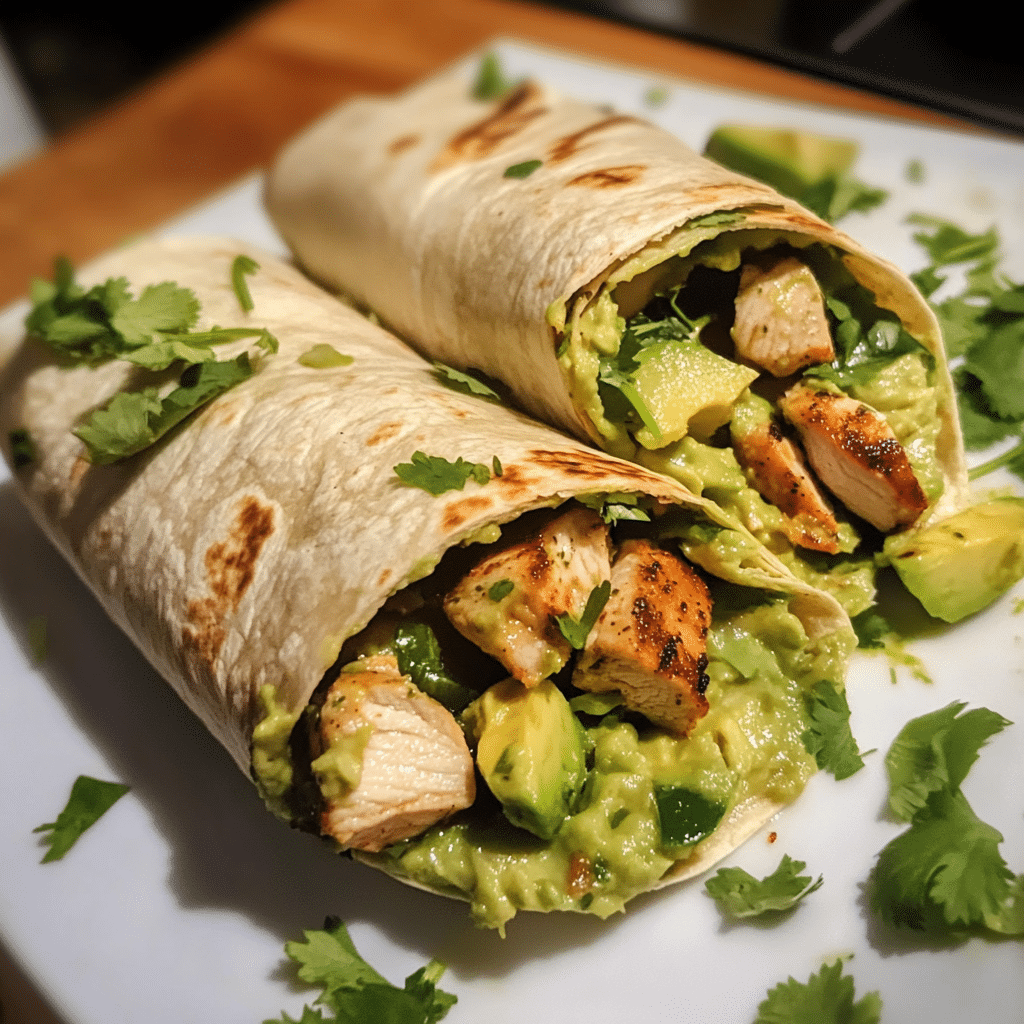 How to make Spicy Avocado Chicken Wraps — key cooking step