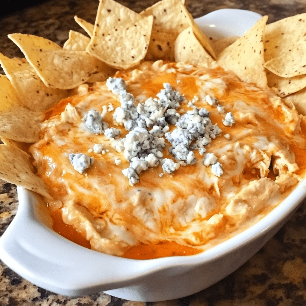 Spicy Buffalo Chicken Queso Dip — restaurant-quality recipe photo