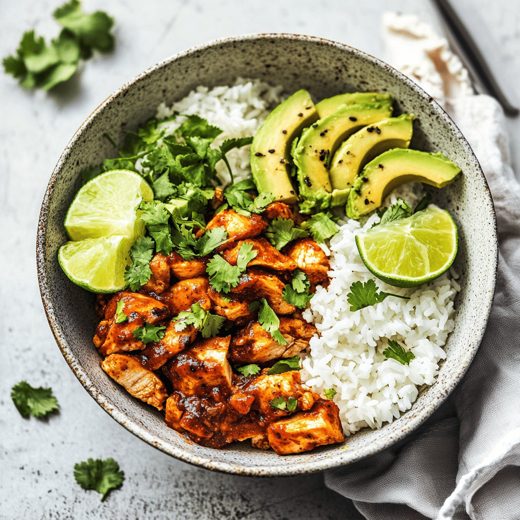 Spicy Chipotle Chicken Burrito Bowl — restaurant-quality recipe photo