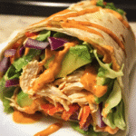 spicy chipotle chicken salad wrap — restaurant-quality recipe photo