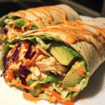 How to make spicy chipotle chicken salad wrap — key cooking step