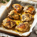 How to make Spicy Garlic Herb Chicken Bake — key cooking step
