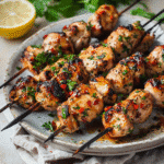 How to make Spicy Garlic Herb Chicken Skewers — key cooking step