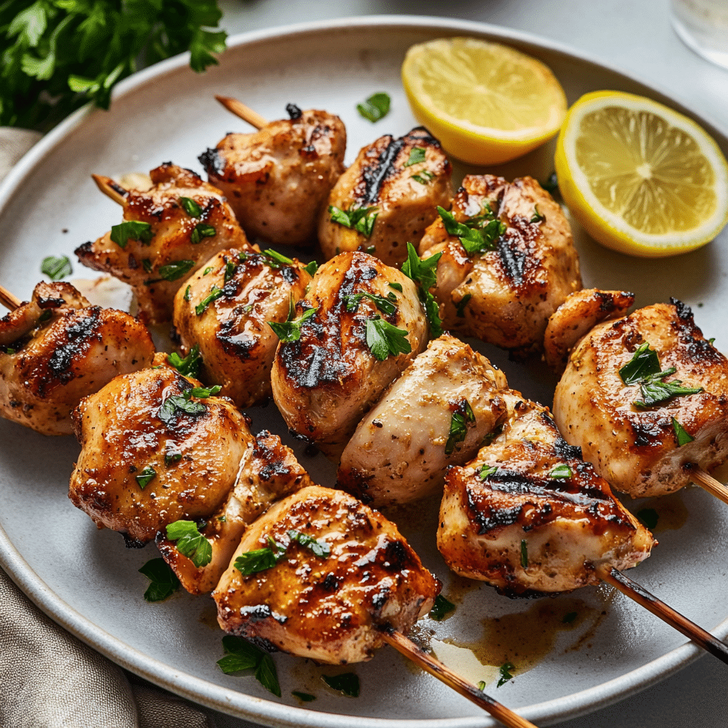 Spicy Garlic Herb Chicken Skewers — restaurant-quality recipe photo