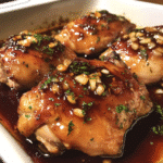 How to make Spicy Honey Garlic Chicken Bake — key cooking step