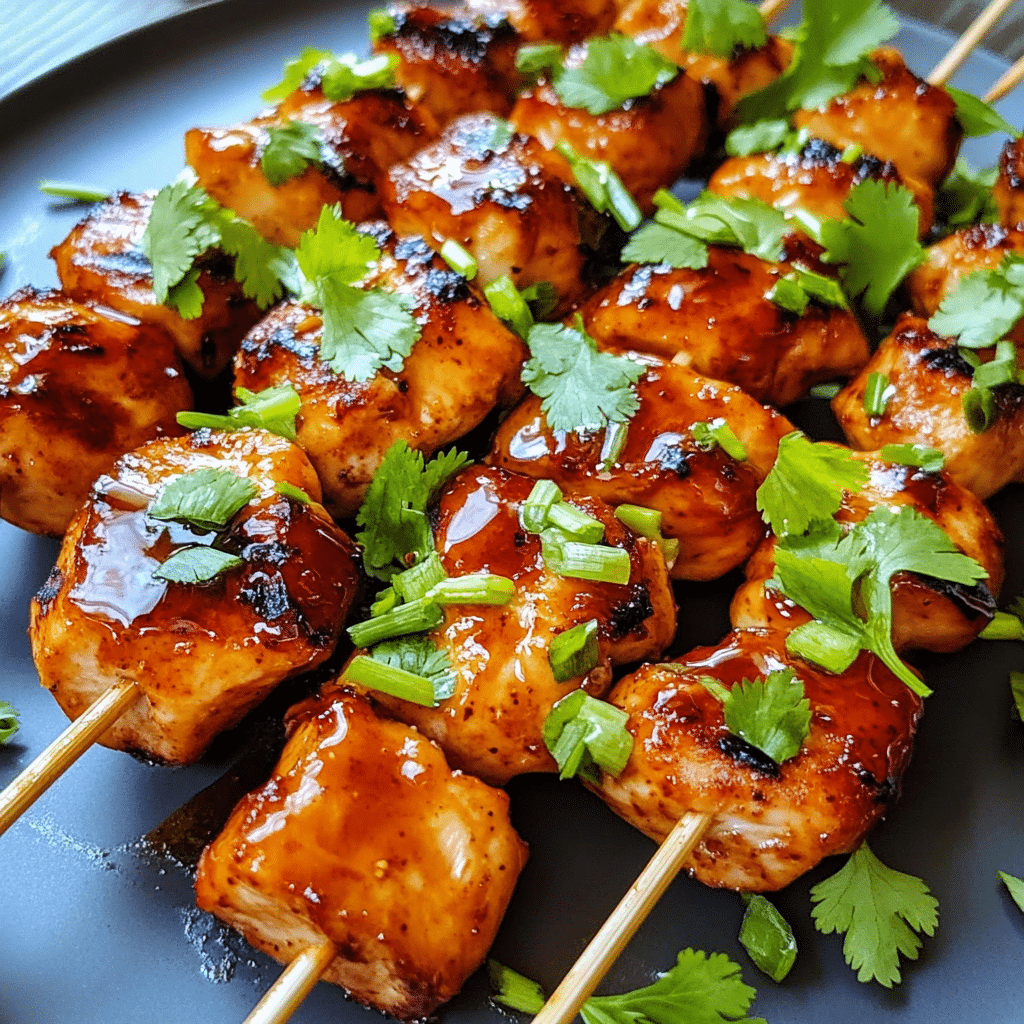 Spicy Honey Garlic Chicken Skewers — restaurant-quality recipe photo