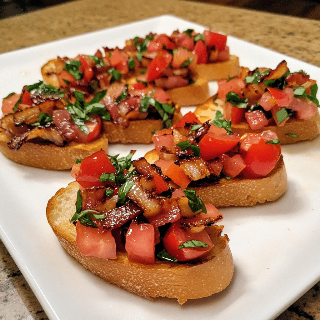 Spicy Maple Bacon Bruschetta — restaurant-quality recipe photo