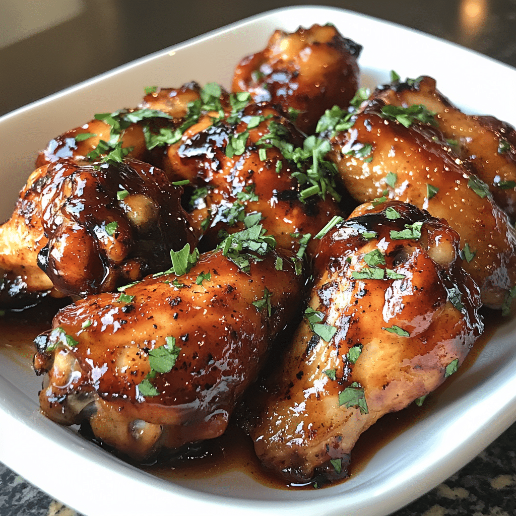 Whiskey-Glazed BBQ Chicken Wings — restaurant-quality recipe photo