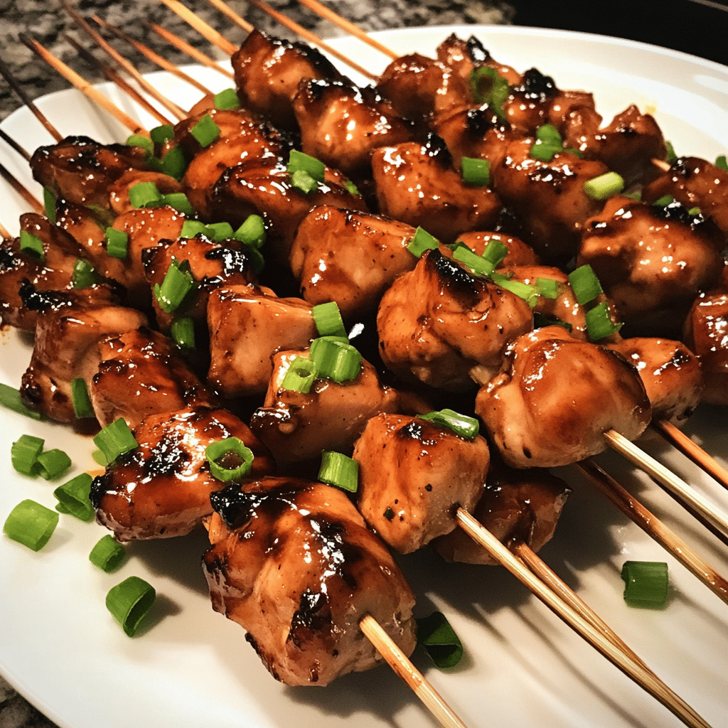 How to make Whiskey-Glazed Beer Chicken Skewers for New Year's Eve — key cooking step