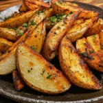 How to make Zesty Garlic Herb Potato Wedges — key cooking step