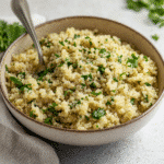 How to make Zesty Garlic Herb Quinoa Salad — key cooking step