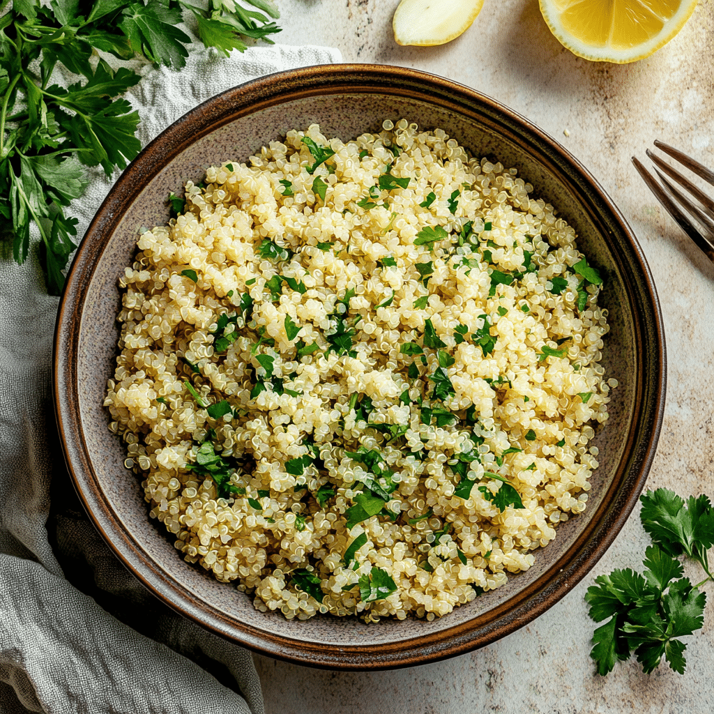 Zesty Garlic Herb Quinoa Salad — restaurant-quality recipe photo