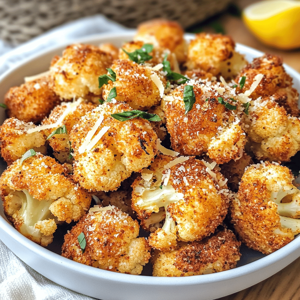 Zesty Garlic Parmesan Cauliflower Bites — restaurant-quality recipe photo