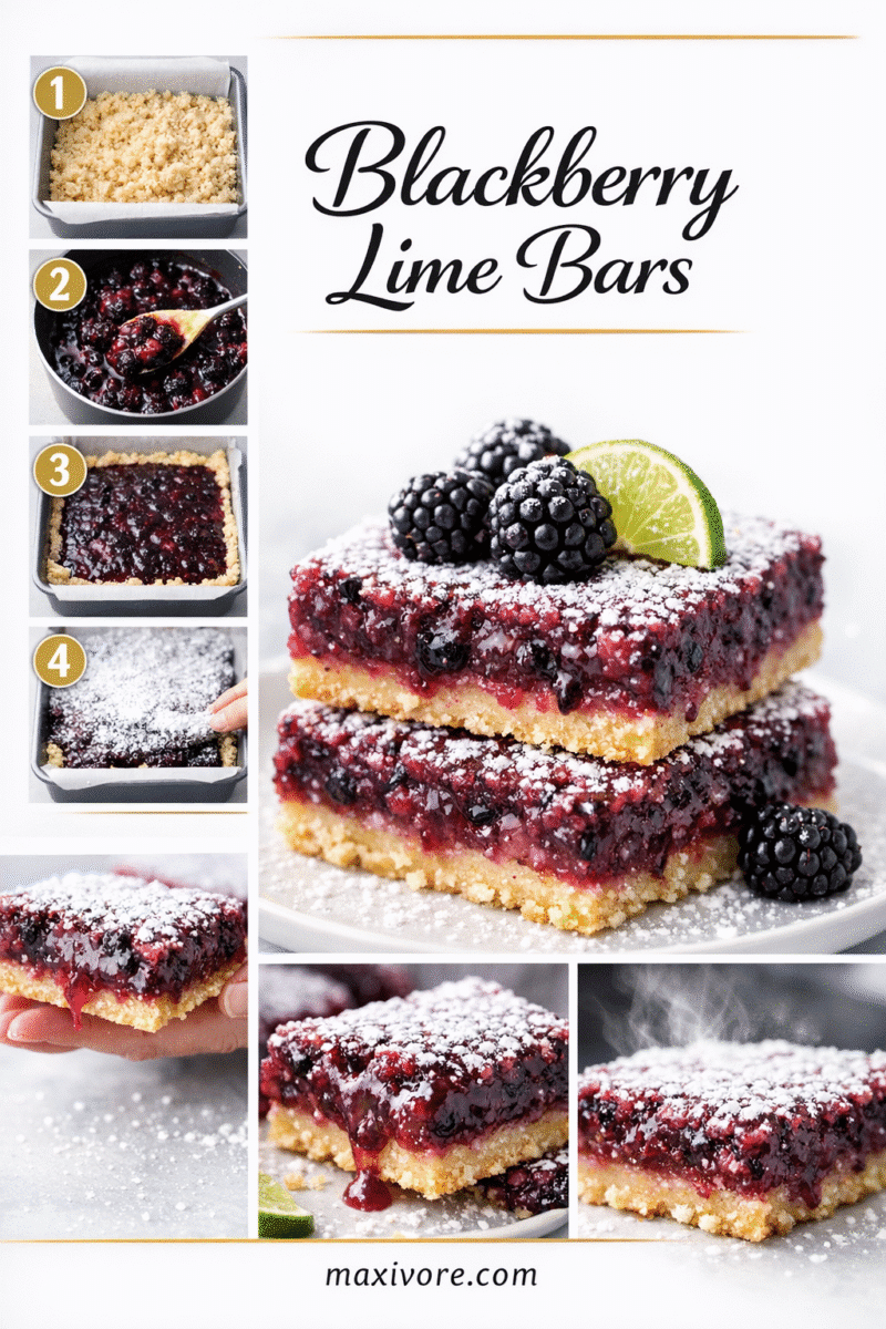 Blackberry Lime Bars