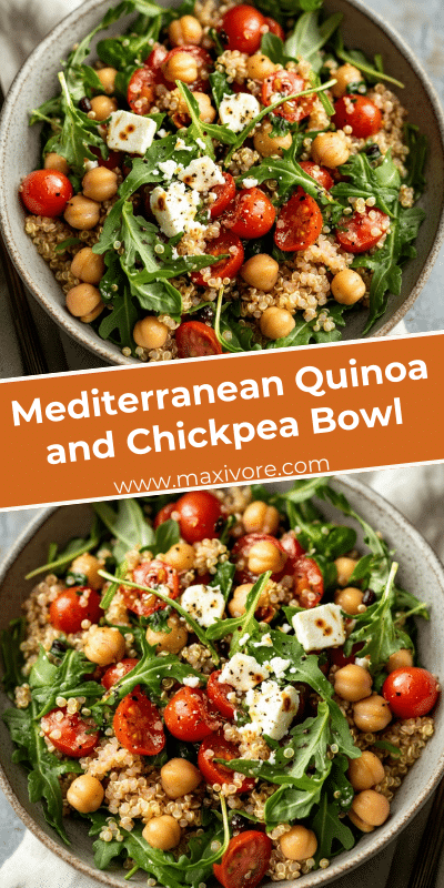 Mediterranean Quinoa and Chickpea Bowl
