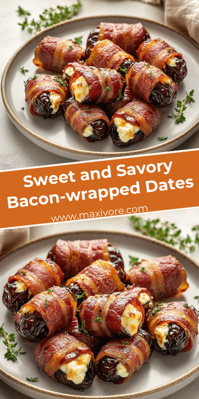 Sweet and Savory Bacon-wrapped Dates