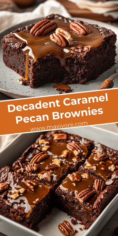 Decadent Caramel Pecan Brownies