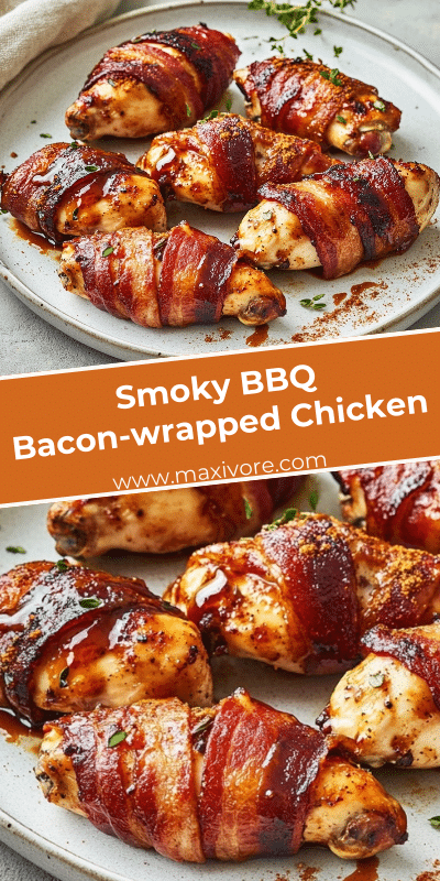 Smoky BBQ Bacon-wrapped Chicken