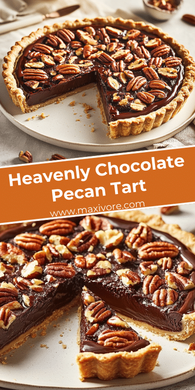 Heavenly Chocolate Pecan Tart