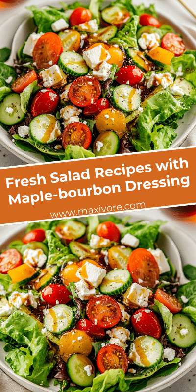 Fresh Salad Recipes with Maple-bourbon Dressing