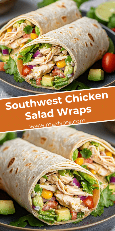 Southwest Chicken Salad Wraps