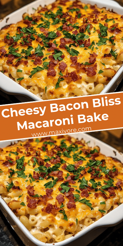 Cheesy Bacon Bliss Macaroni Bake