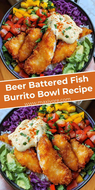 Beer Battered Fish Burrito Bowl Recipe