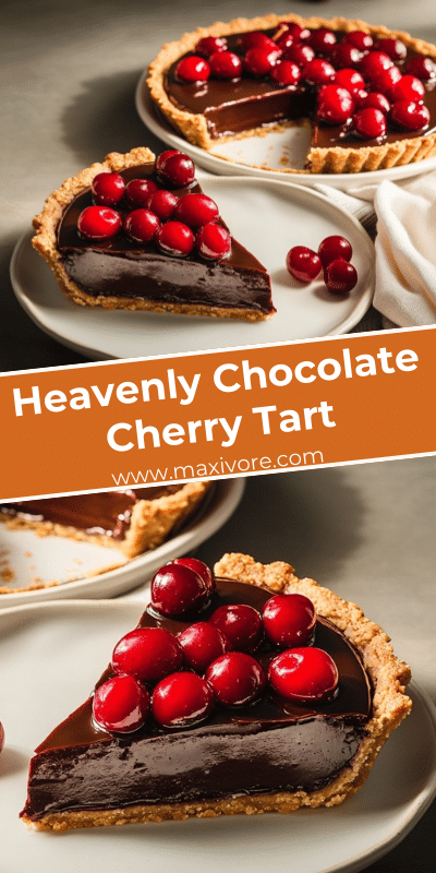 Heavenly Chocolate Cherry Tart
