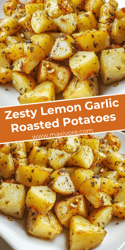 Zesty Lemon Garlic Roasted Potatoes