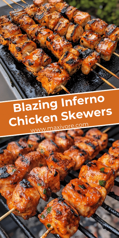 Blazing Inferno Chicken Skewers