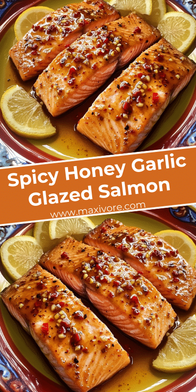 Spicy Honey Garlic Glazed Salmon