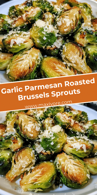 Garlic Parmesan Roasted Brussels Sprouts