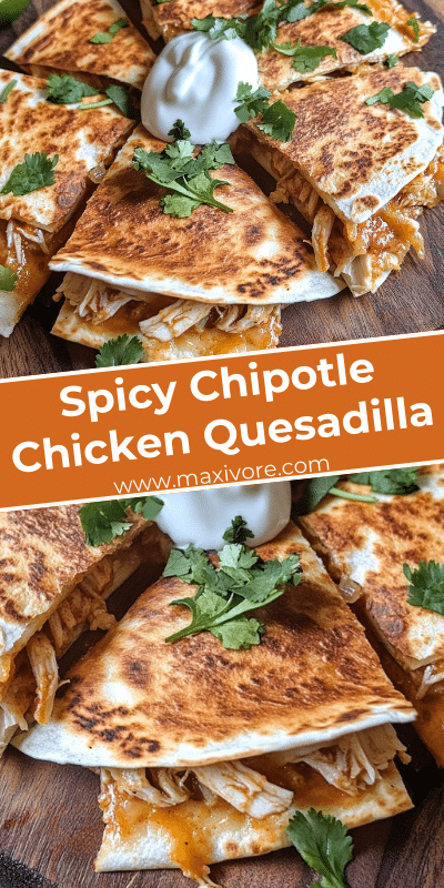 Spicy Chipotle Chicken Quesadilla
