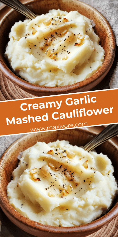 Creamy Garlic Mashed Cauliflower