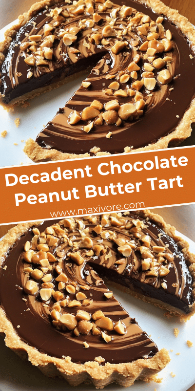 Decadent Chocolate Peanut Butter Tart