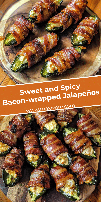 Sweet and Spicy Bacon-wrapped Jalapeños