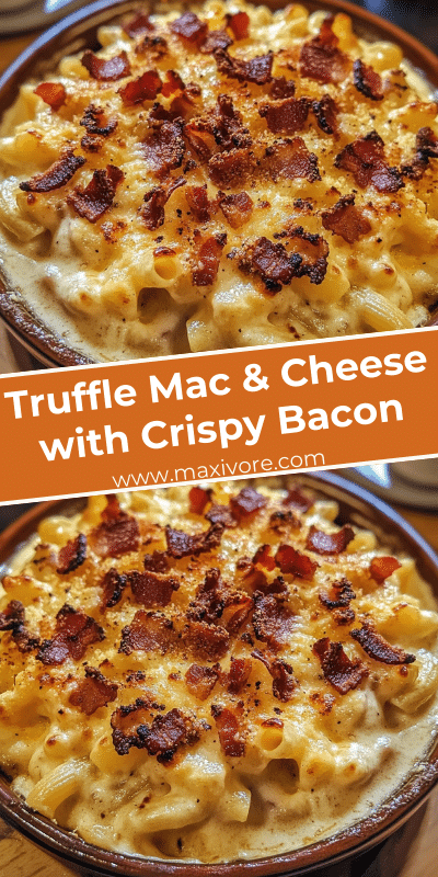 Truffle Mac & Cheese with Crispy Bacon