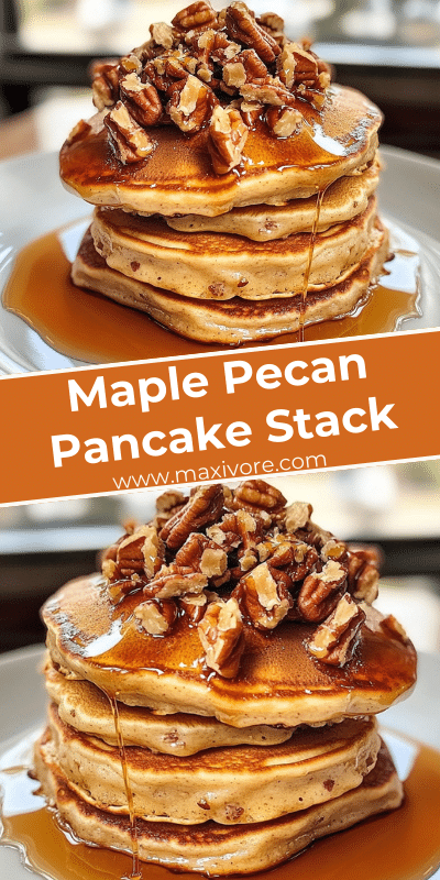 Maple Pecan Pancake Stack