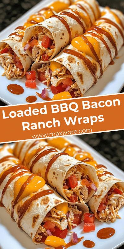 Loaded BBQ Bacon Ranch Wraps