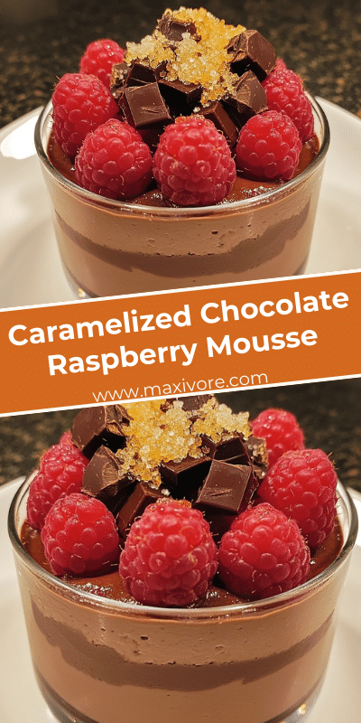 Caramelized Chocolate Raspberry Mousse