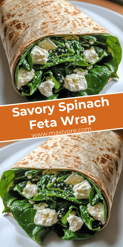 Savory Spinach Feta Wrap