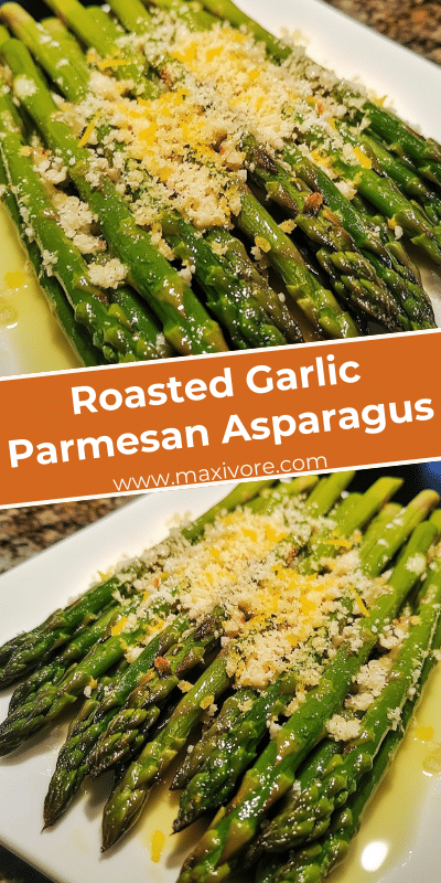 Roasted Garlic Parmesan Asparagus