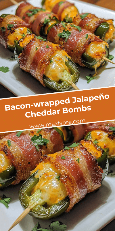 Bacon-wrapped Jalapeño Cheddar Bombs